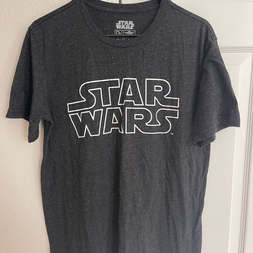 STAR WARS short sleeved tee shirt, size large, black